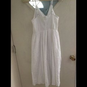 Button down eyelet dress